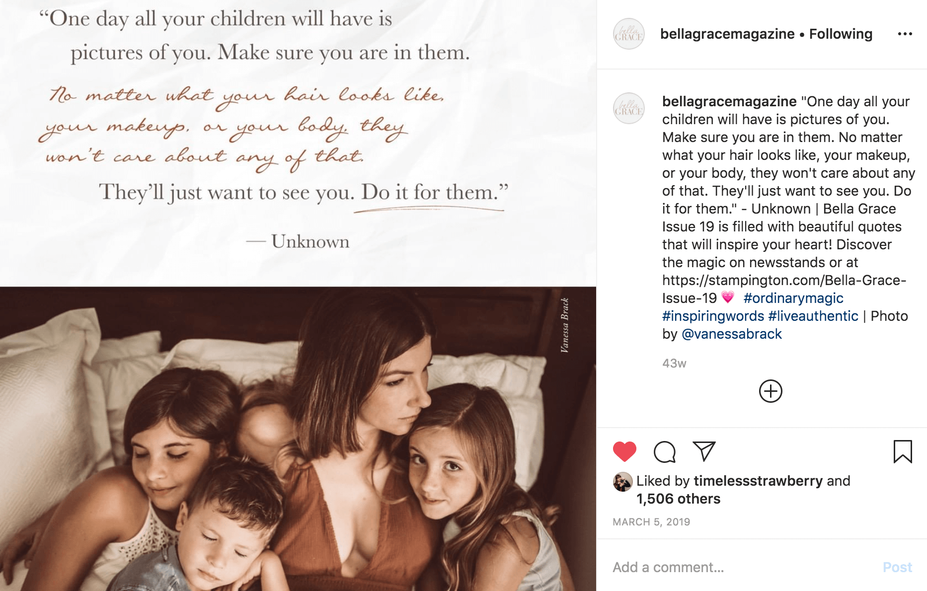 Best of 2019: Memorable Moments from Bella Grace's Social Media